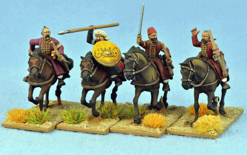 Arab Light Cavalry & Horse Archers 10th -13th Century, 28 mm Scale Model Plastic Figures Painted Example