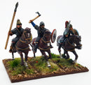 Goth Noble Cavalry, 28 mm Scale Model Plastic Figures Completed Examples