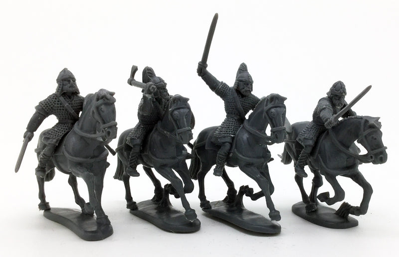 Goth Noble Cavalry, 28 mm Scale Model Plastic Figures Example