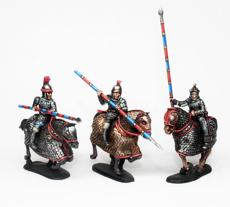 Late Roman Cataphracts, 28 mm Scale Model Plastic Figures Painted Example