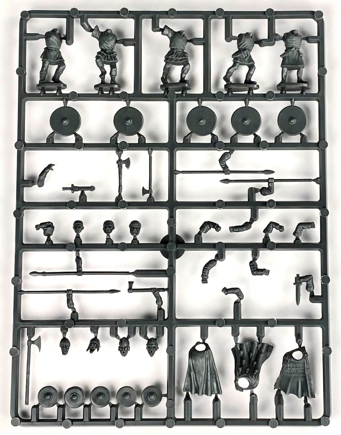 Dark Age Irish, 28 mm Scale Model Plastic Figures Example Frame