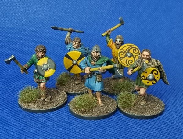 Dark Age Irish, 28 mm Scale Model Plastic Figures Painted Example 2