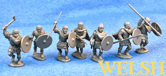 Dark Age Welsh, 28 mm Scale Model Plastic Figures Assembled Example