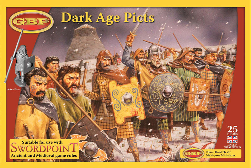 Dark Age Picts, 28 mm Scale Model Plastic Figures