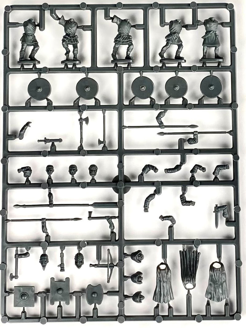 Dark Age Picts, 28 mm Scale Model Plastic Figures Sample Frame