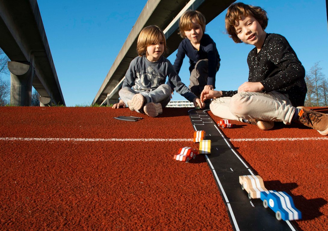 Grand Prix 24 Piece Flexible Toy Road Set
