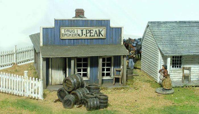 North American Store 1800 -1900, 28 mm Scale Scenery Diorama Example