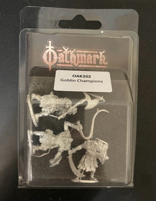Oathmark Goblin Champions, 28 mm Scale Metal Figures Packaging