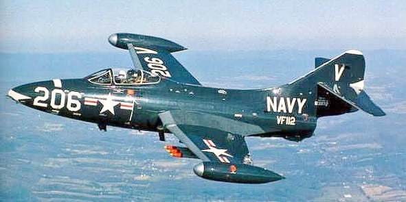 Grumman F9F Panther  In Flight