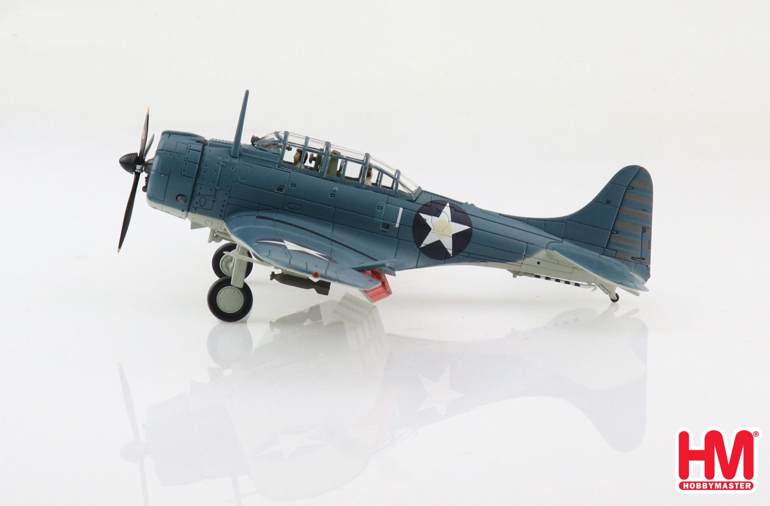 Douglas SBD-2 Dauntless VMSB-241 1942, 1/72 Scale Diecast Model Left Side View