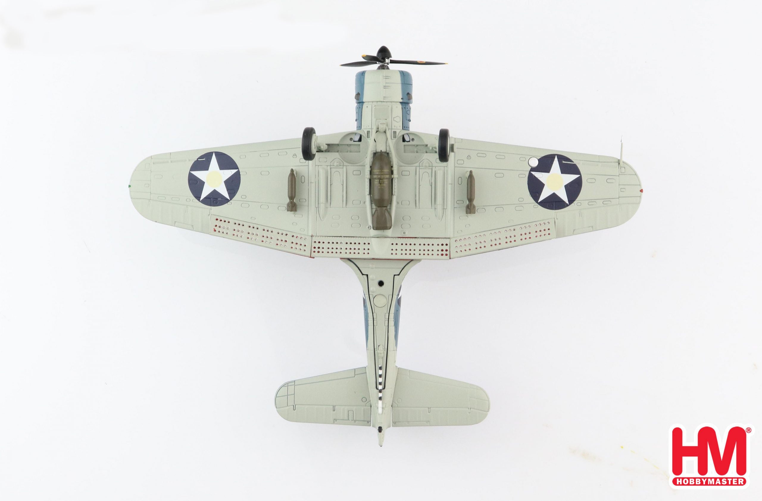 Douglas SBD-2 Dauntless VMSB-241 1942, 1/72 Scale Diecast Model Bottom View