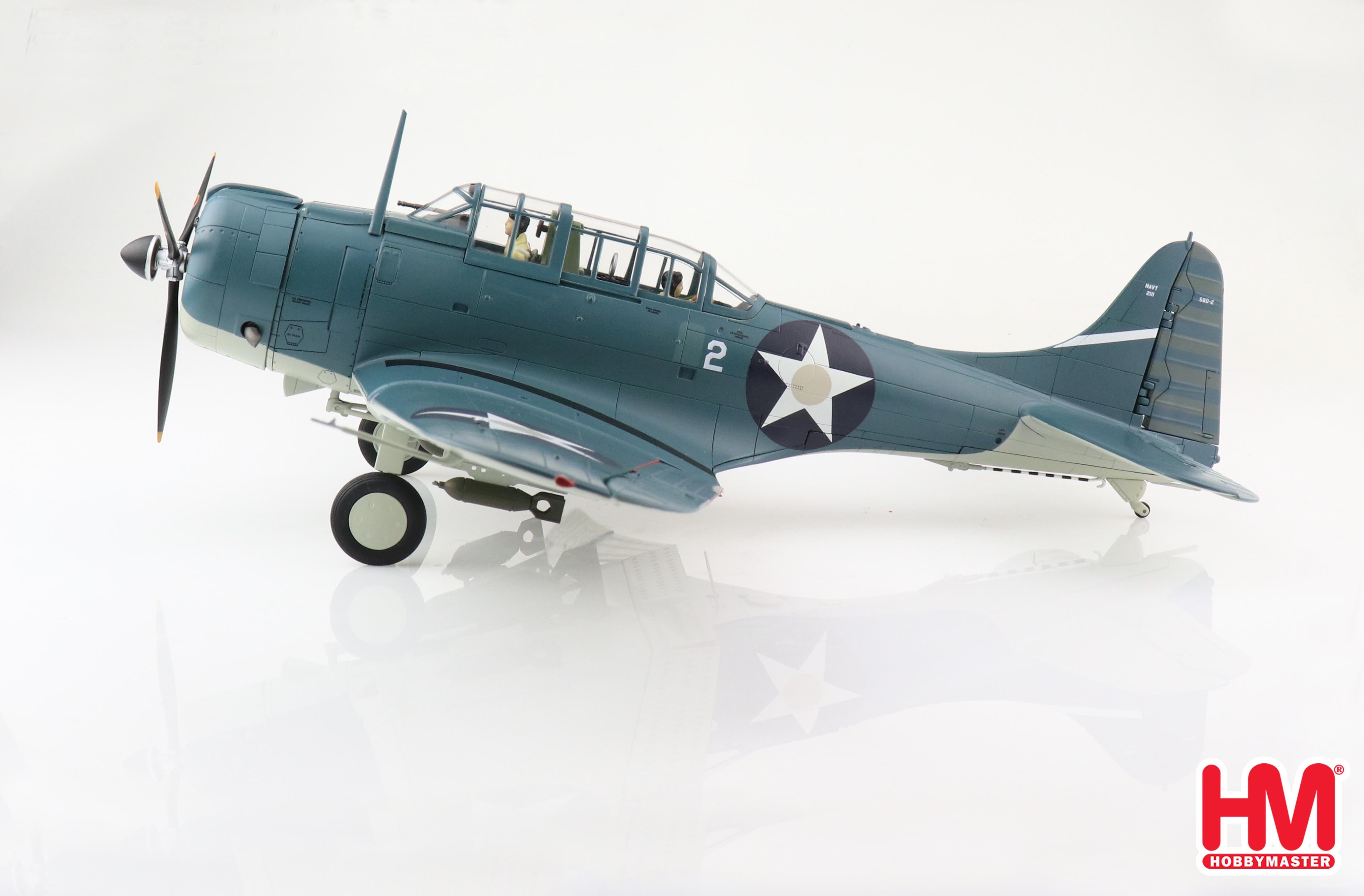 Douglas SBD-2 Dauntless, VMSB-241 “Battle of Midway” 1942, 1/32 Scale Diecast Model Left Side View