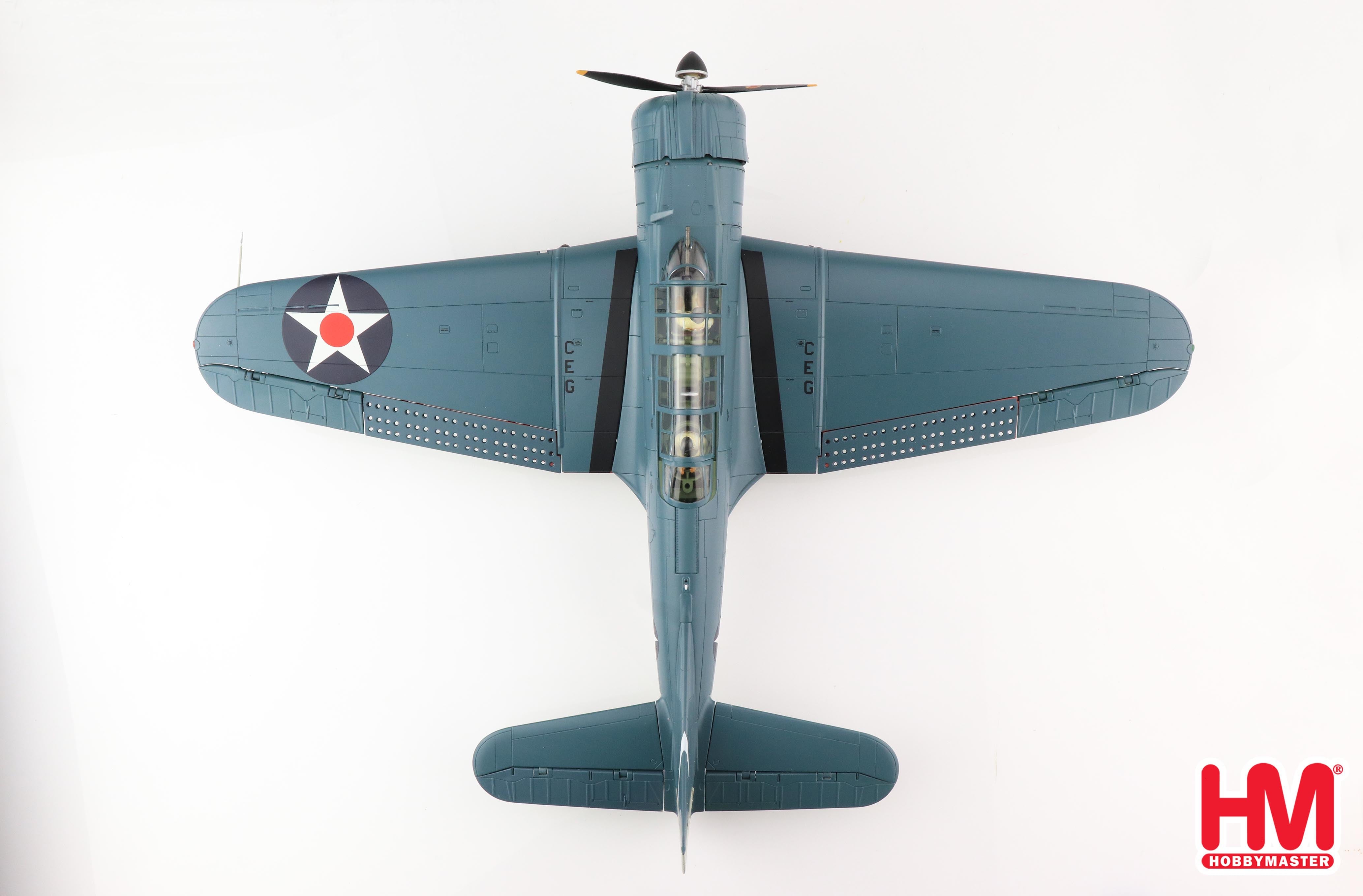 Douglas SBD-2 Dauntless, Pearl Harbor, 7th December 1941, 1/32 Scale Diecast Model Top View