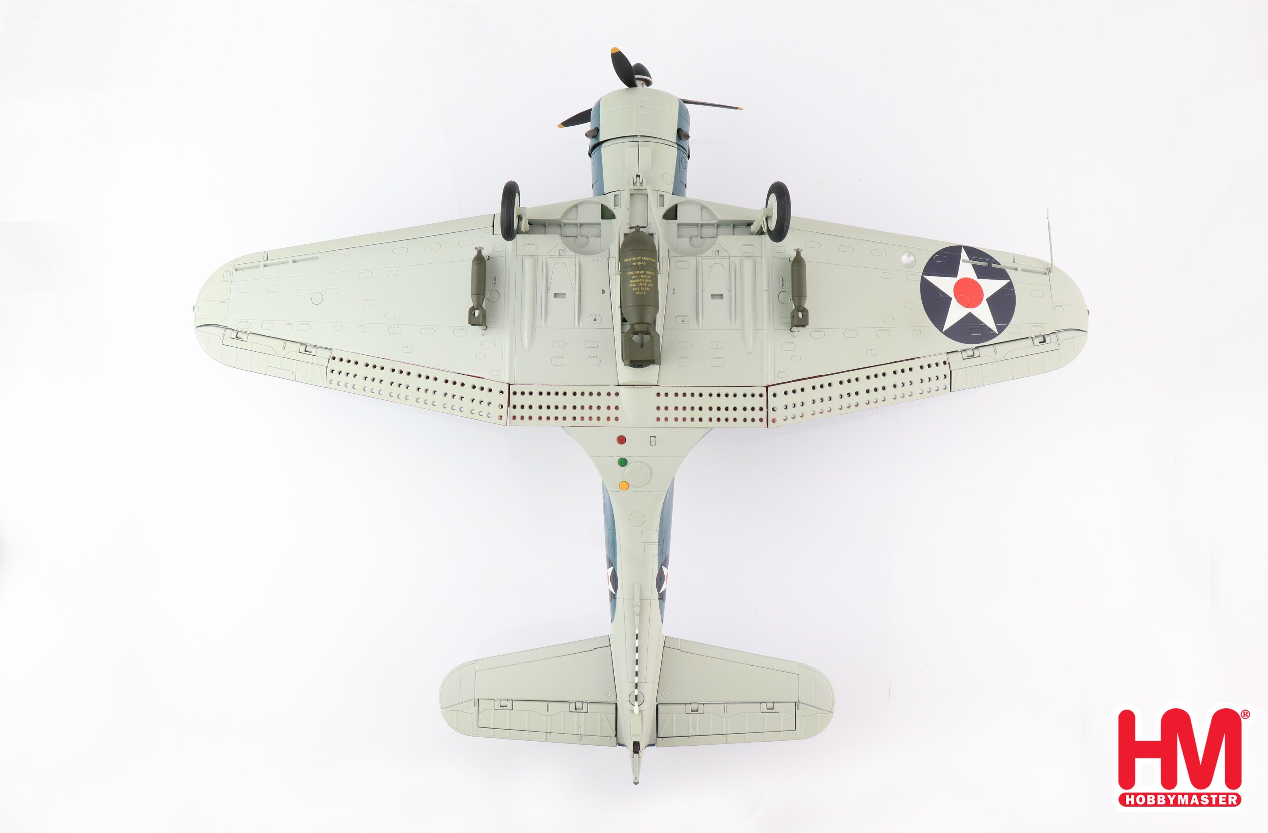 Douglas SBD-2 Dauntless, Pearl Harbor, 7th December 1941, 1/32 Scale Diecast Model Bottom View