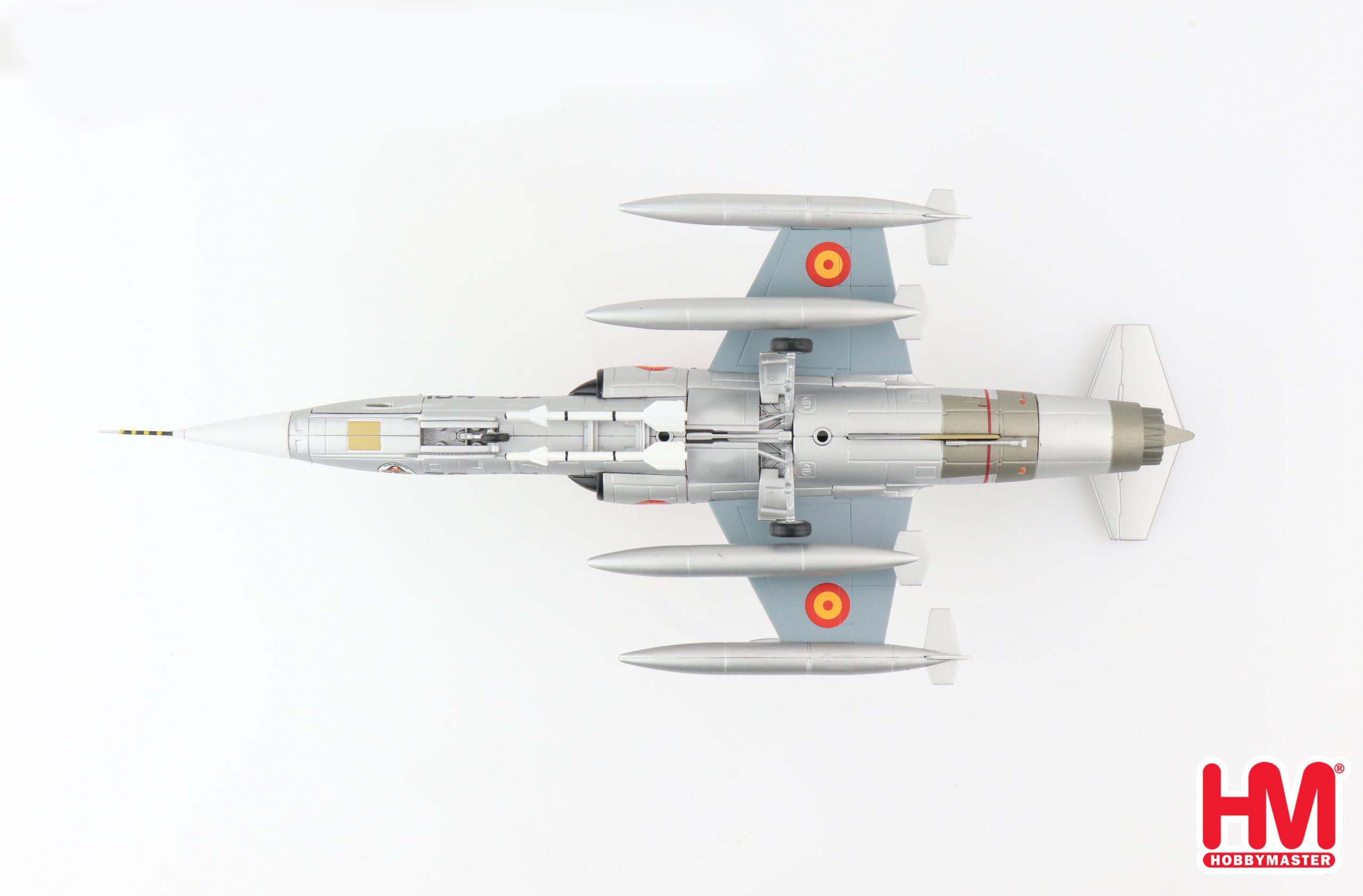 Lockheed F-104G Starfighter Spanish Air Force 1968, 1:72 Scale Diecast Model Bottom View