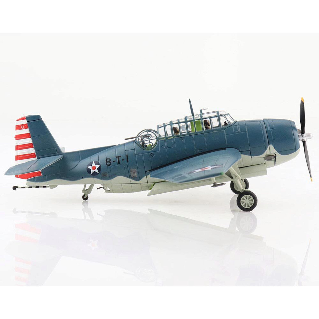 Grumman TBF-1 Avenger VT-8 NAS Norfolk 1942, 1:72 Scale Diecast Model Right Side View