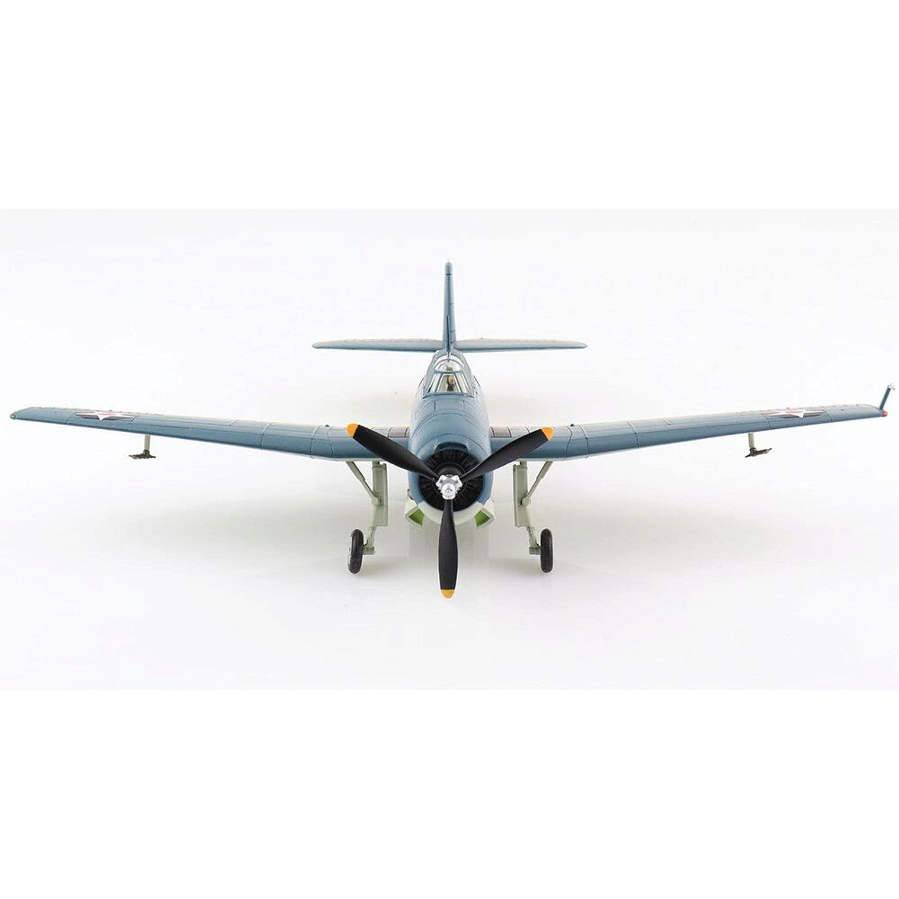 Grumman TBF-1 Avenger VT-8 NAS Norfolk 1942, 1:72 Scale Diecast Model Front View