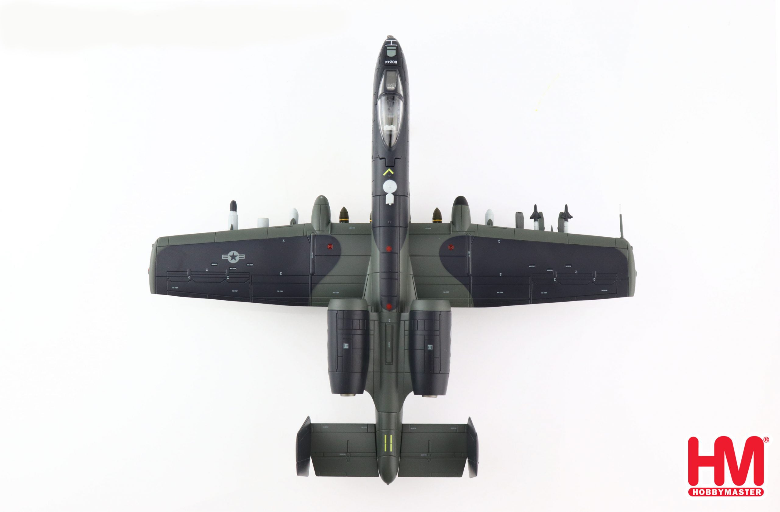 Fairchild Republic A-10C Thunderbolt II Indiana ANG 2021, 1:72 Scale Diecast Model Top View