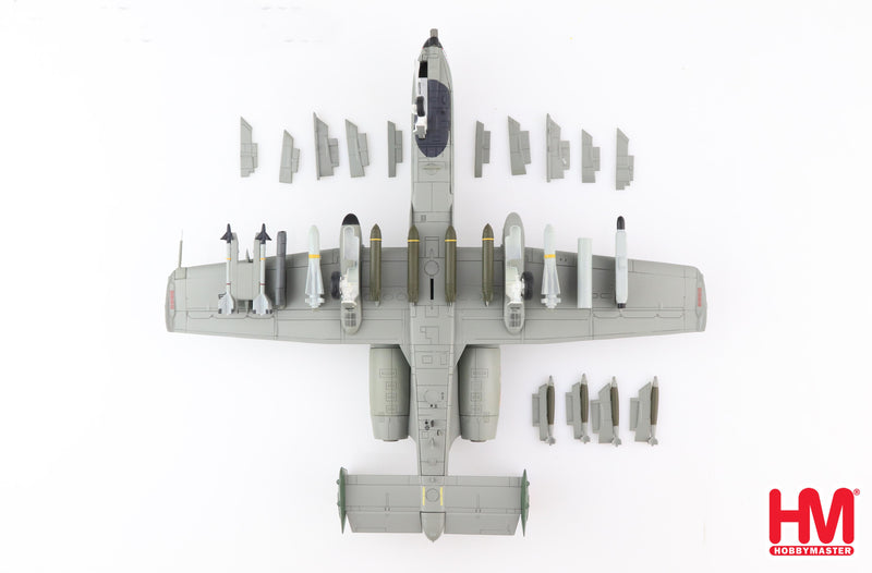Fairchild Republic A-10C Thunderbolt II 75th FS “Tiger Sharks” 2017, 1:72 Scale Diecast Model Bottom View & Weapons Loadout