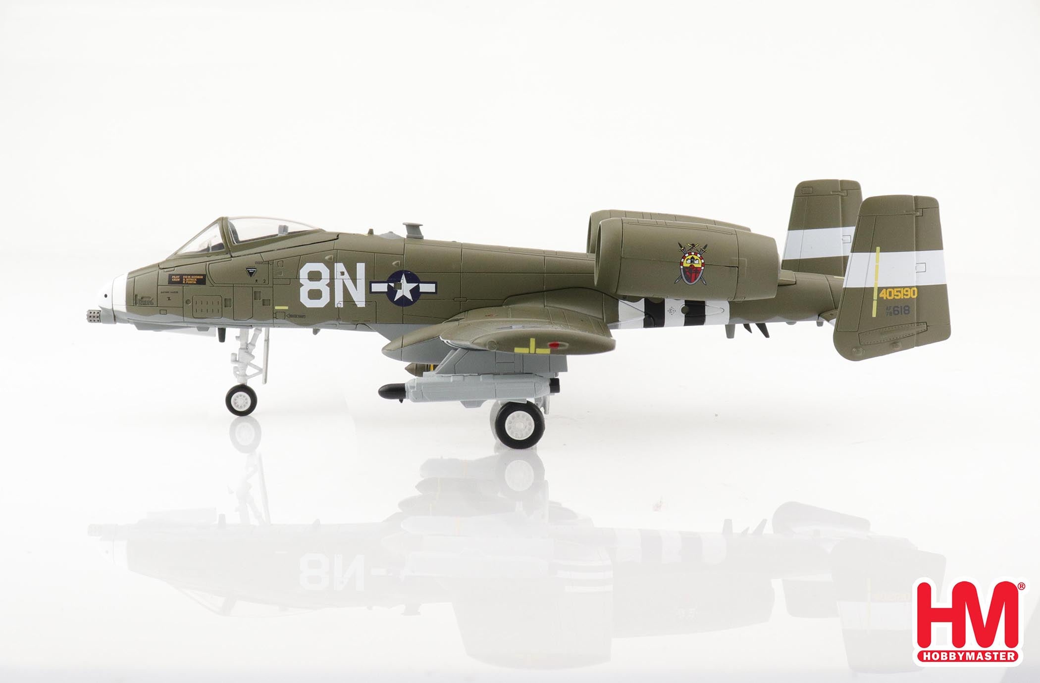 Fairchild Republic A-10C Thunderbolt II 190th FS Idaho ANG 2021, 1:72 Scale Diecast Model Left Side View