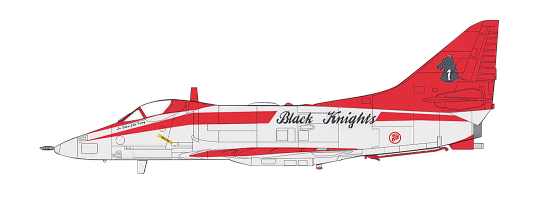 Douglas A-4SU Super Skyhawk Republic of Singapore Air Force “Black Knights”, 1:72 Scale Diecast Model Illustration