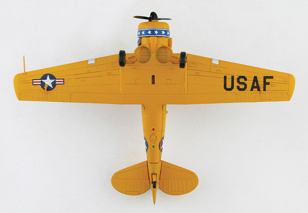 North American T-6G Texan USAF 75th FIS 1952, 1:72 Scale Diecast Model Bottom View