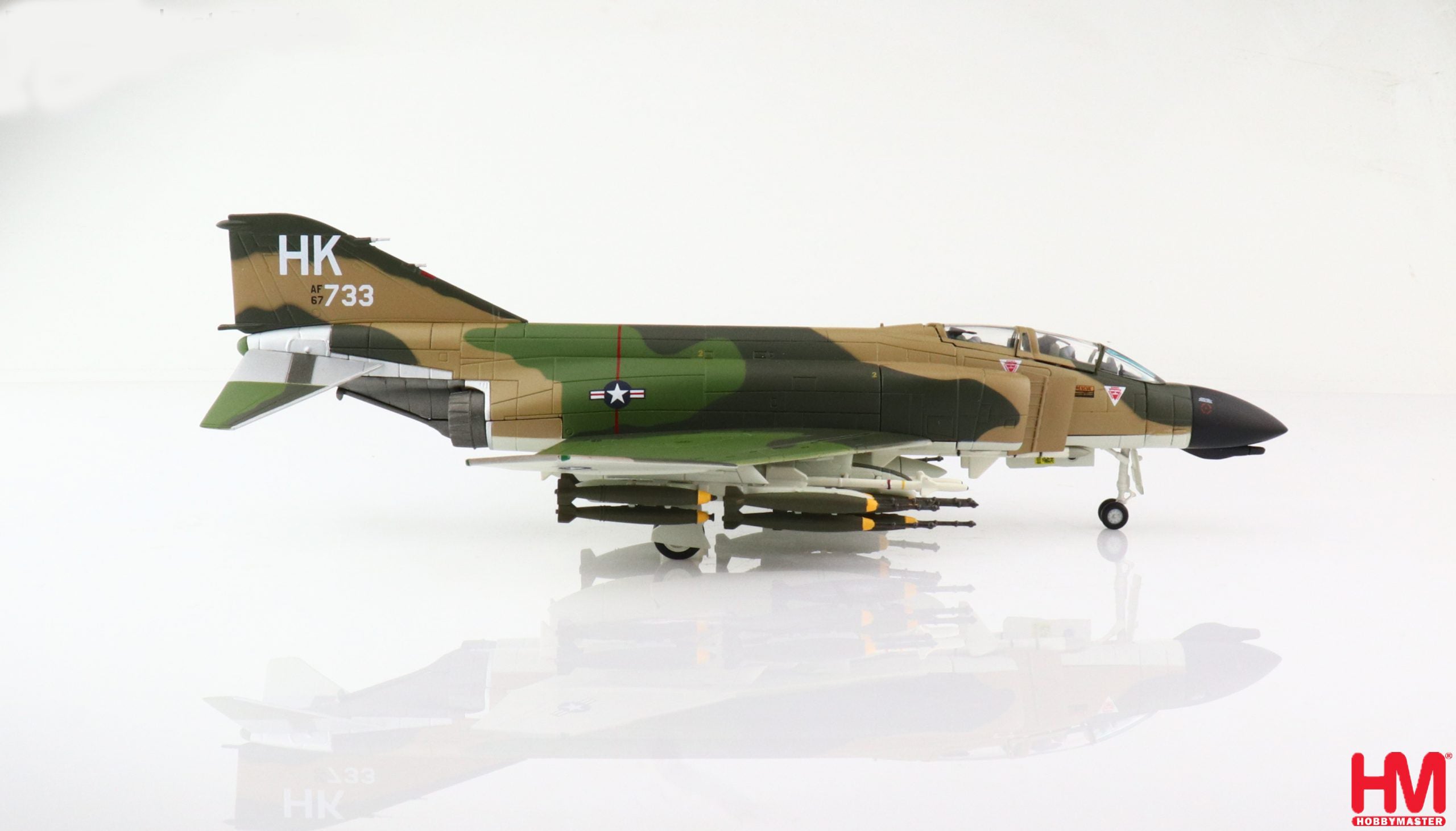 McDonald Douglas F-4D Phantom II 480th TFS, 1969, 1:72 Scale Diecast Model Right Side View