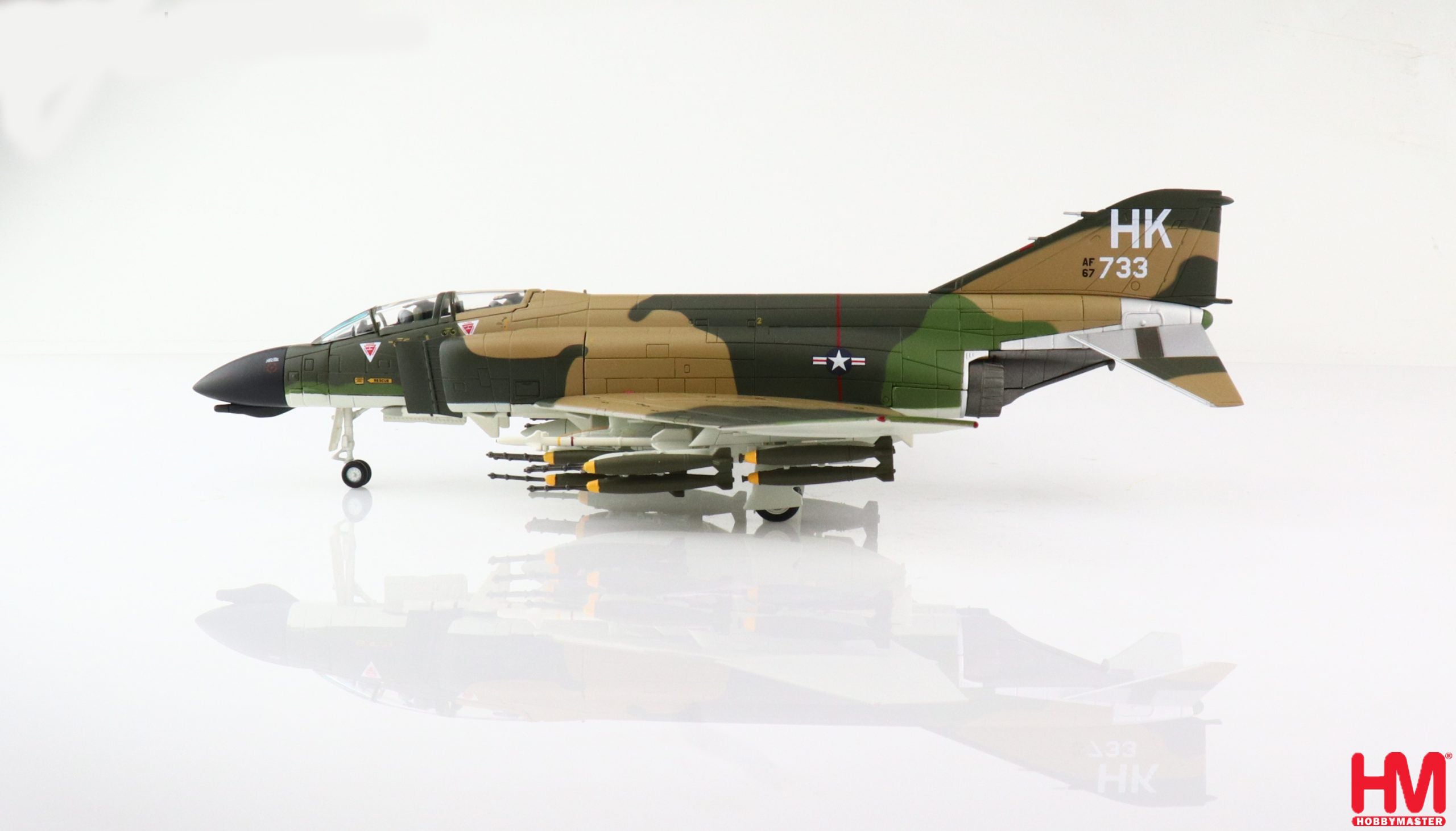 McDonald Douglas F-4D Phantom II 480th TFS, 1969, 1:72 Scale Diecast Model Left Side View