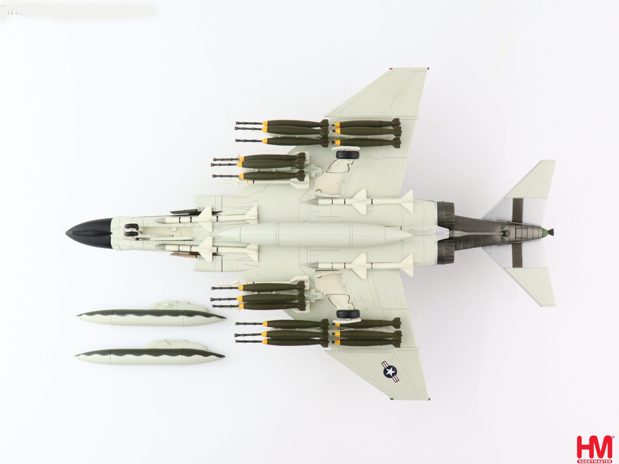 McDonald Douglas F-4D Phantom II 480th TFS, 1969, 1:72 Scale Diecast Model Bottom View