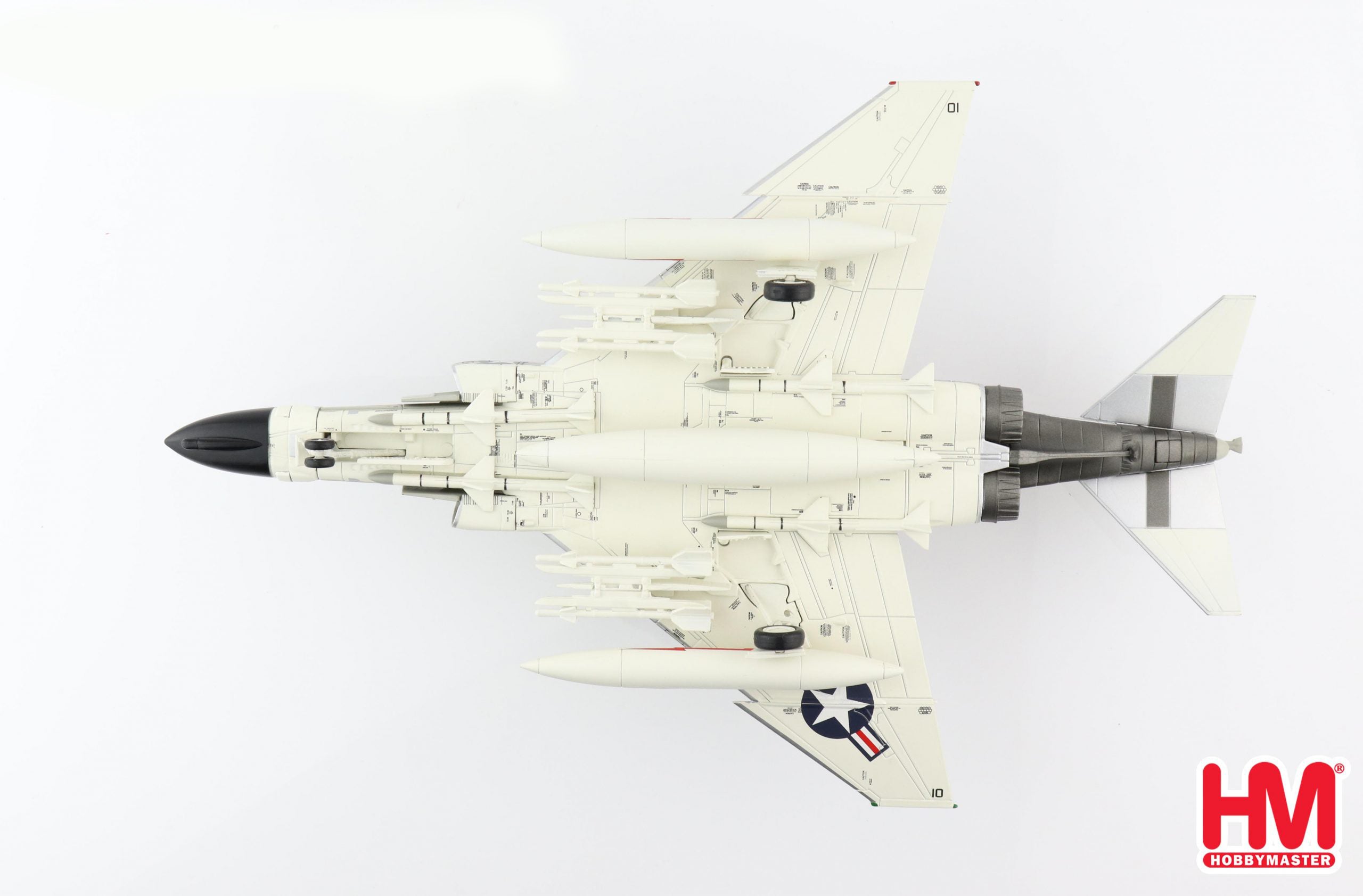 McDonald Douglas F-4B (F4H-1) Phantom II VF-74 “Be-Devilers” USS Forrestal 1962, 1:72 Scale Diecast Model Bottom View