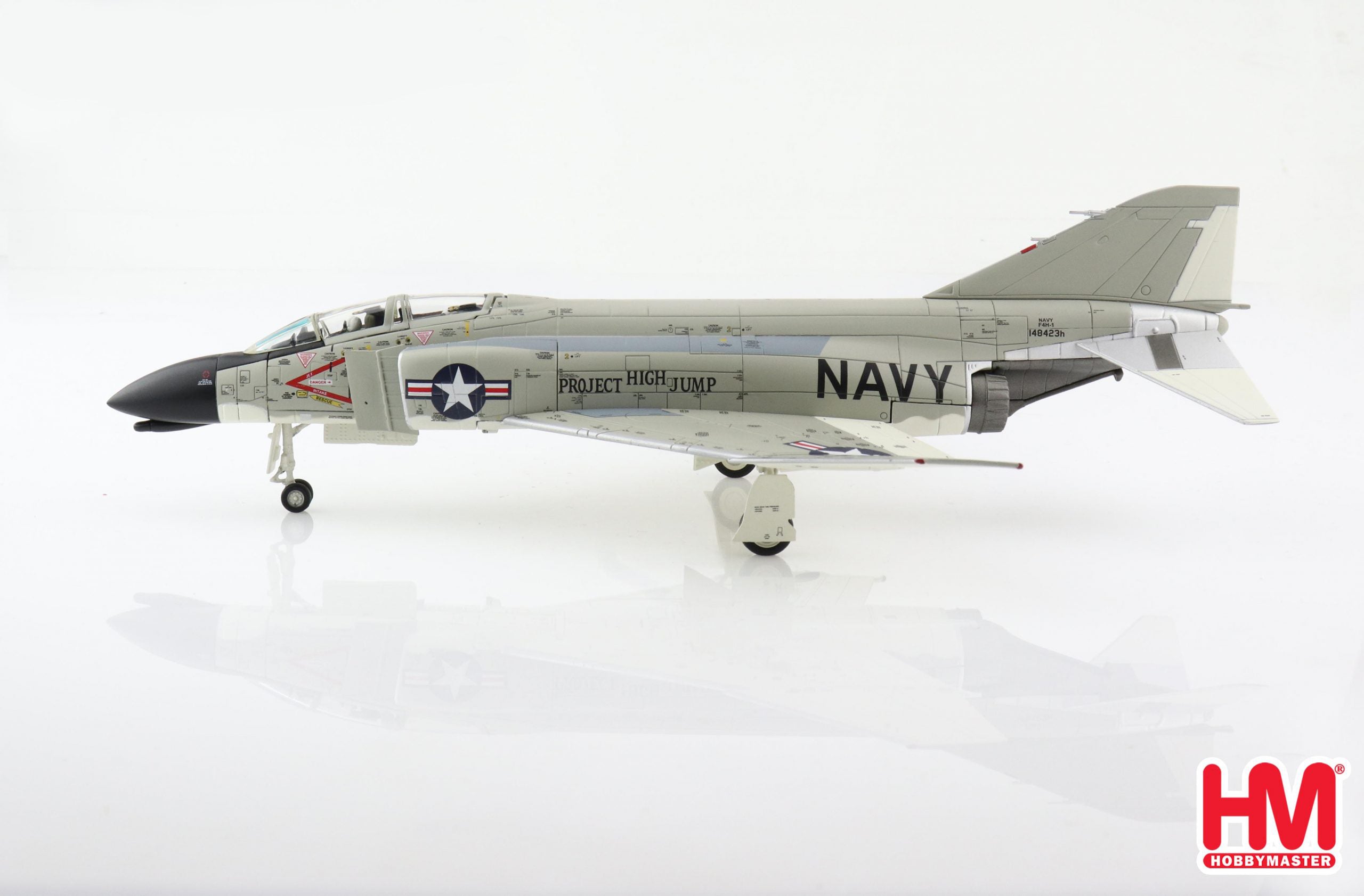 McDonald Douglas F4H-1 Phantom II “Project High Jump”, 1:72 Scale Diecast Model Left Side View