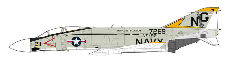McDonald Douglas F-4J Phantom II VF-92 “Silver Kings” NG211 USS Constellation 1972, 1:72 Scale Diecast Model Illustration
