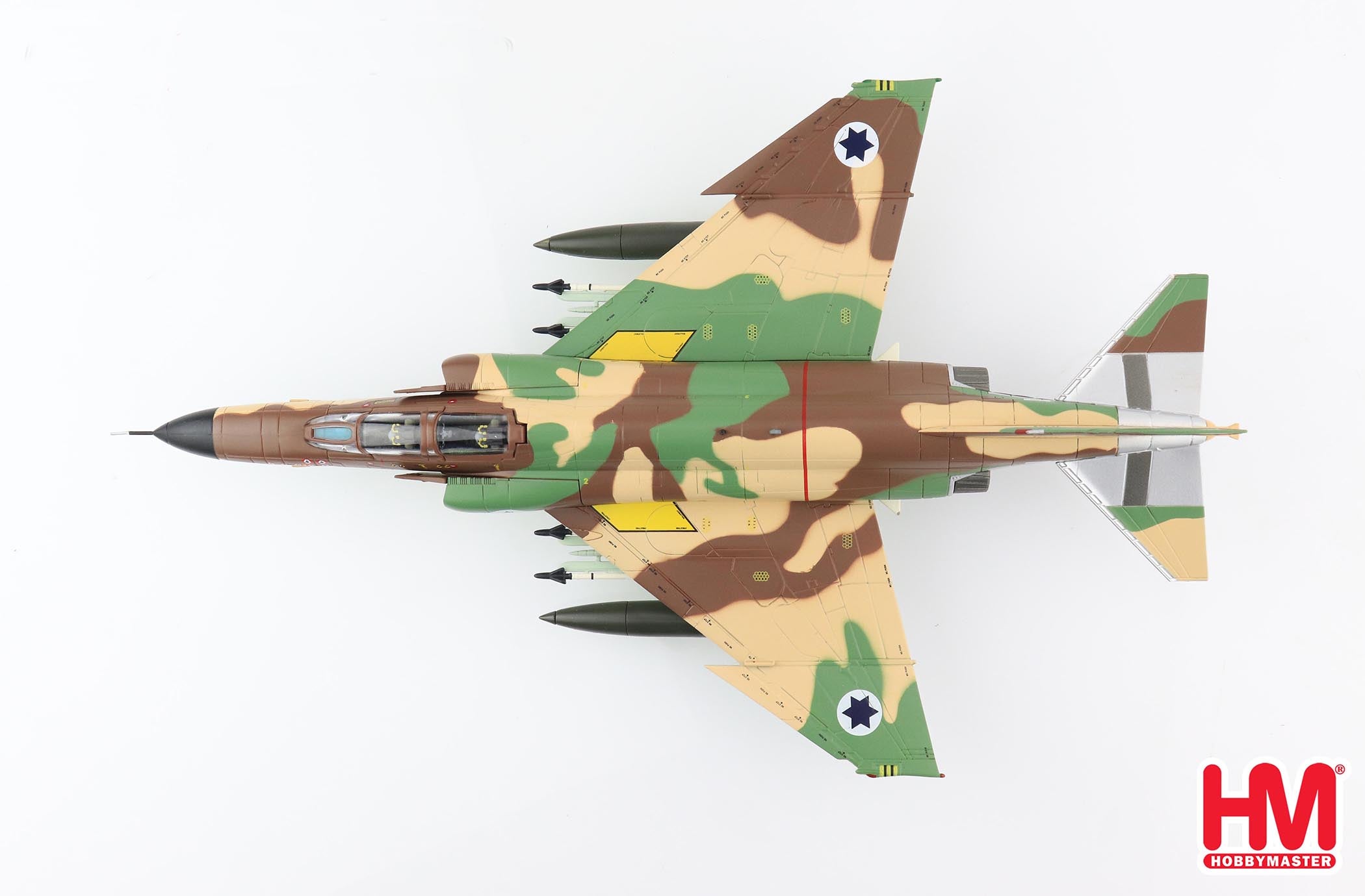 McDonald Douglas F-4E Kurnass, Israel Air Force 1974, 1:72 Scale Diecast Model Top View