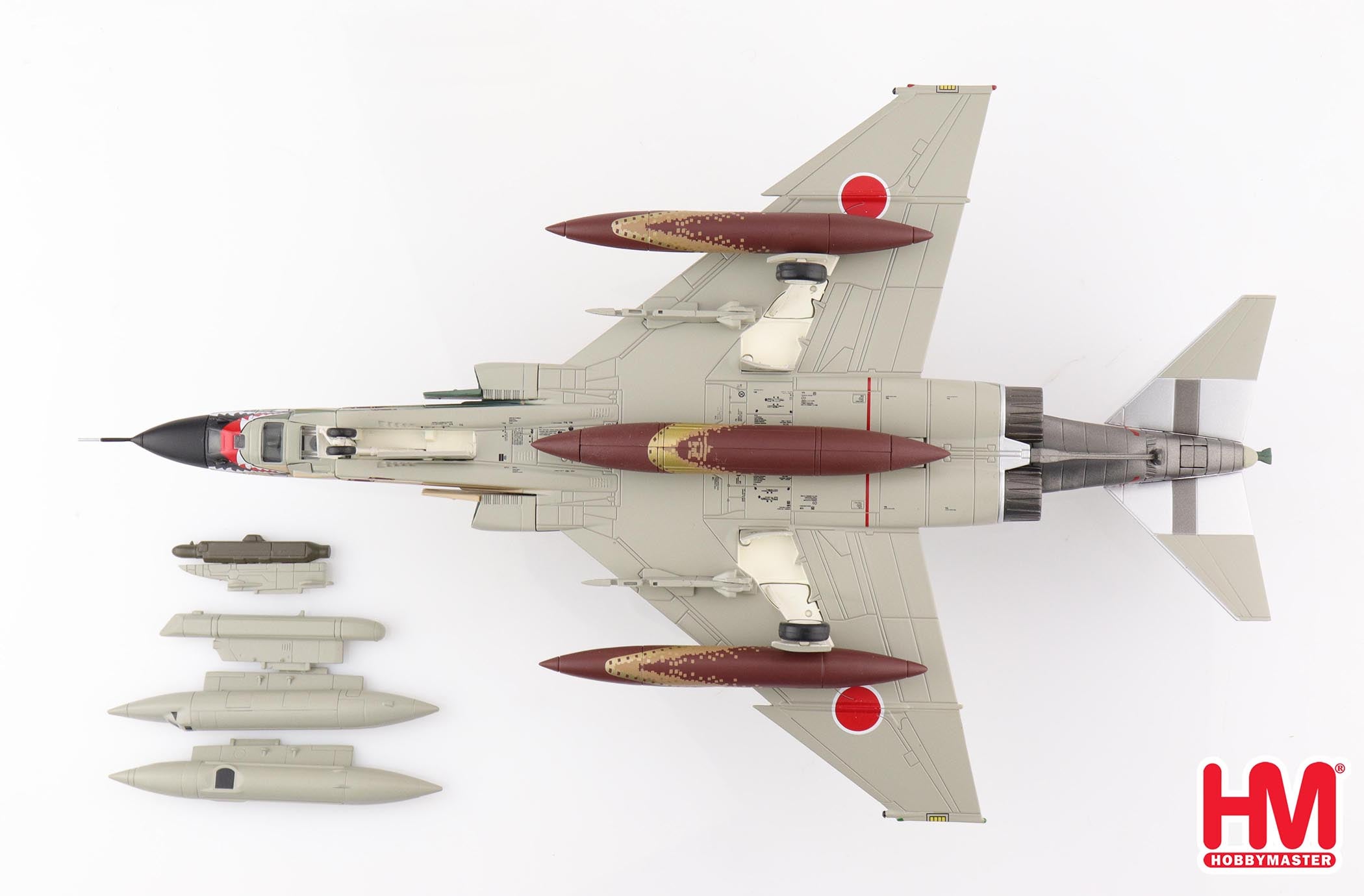 McDonald Douglas F-4E Phantom II JASDF 2020, 1:72 Scale Diecast Model Bottom View