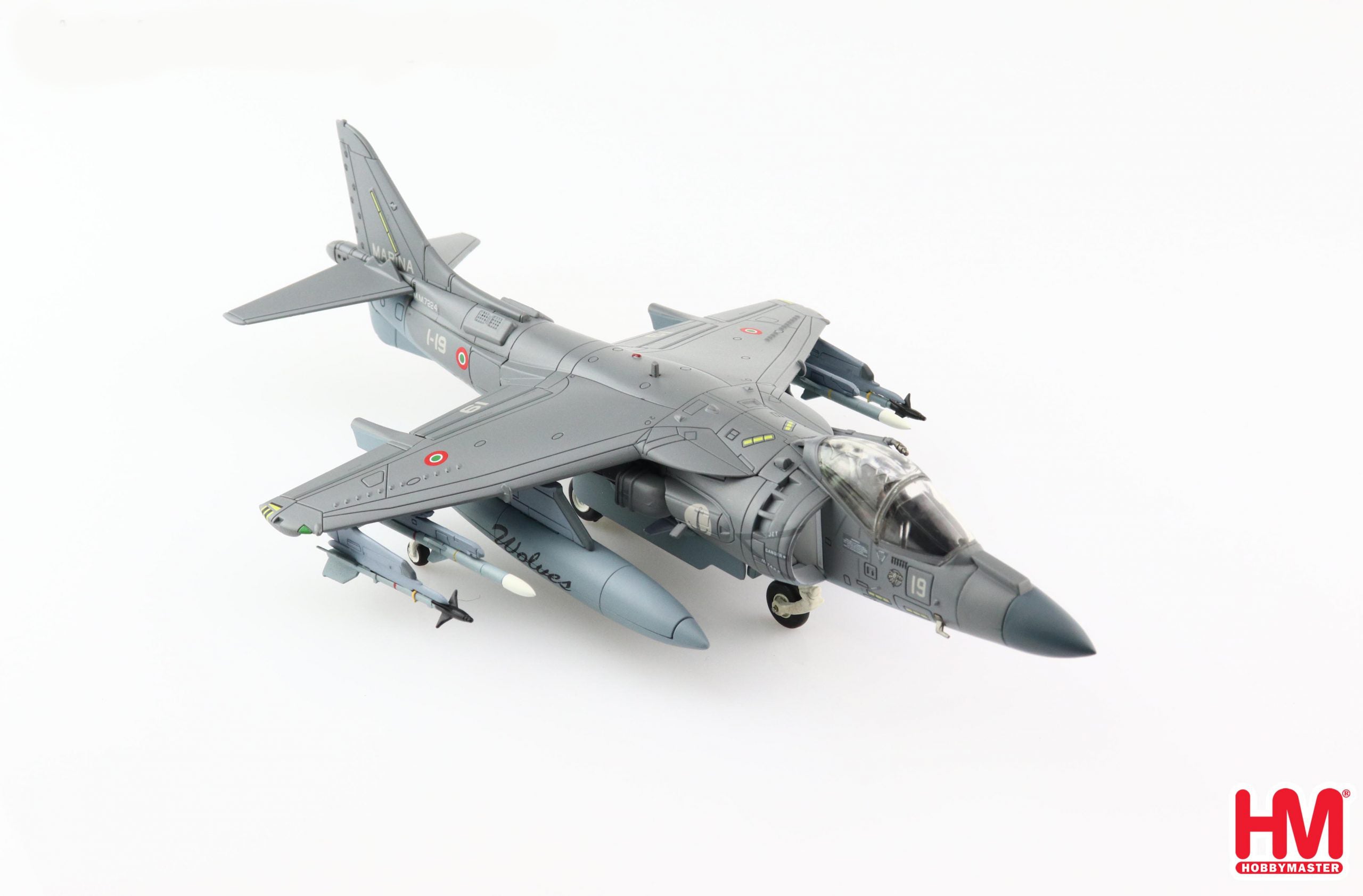 McDonnell Douglas AV-8B Harrier II Plus, Marina Militare 2002, 1/72 Scale Diecast Model Right Front View