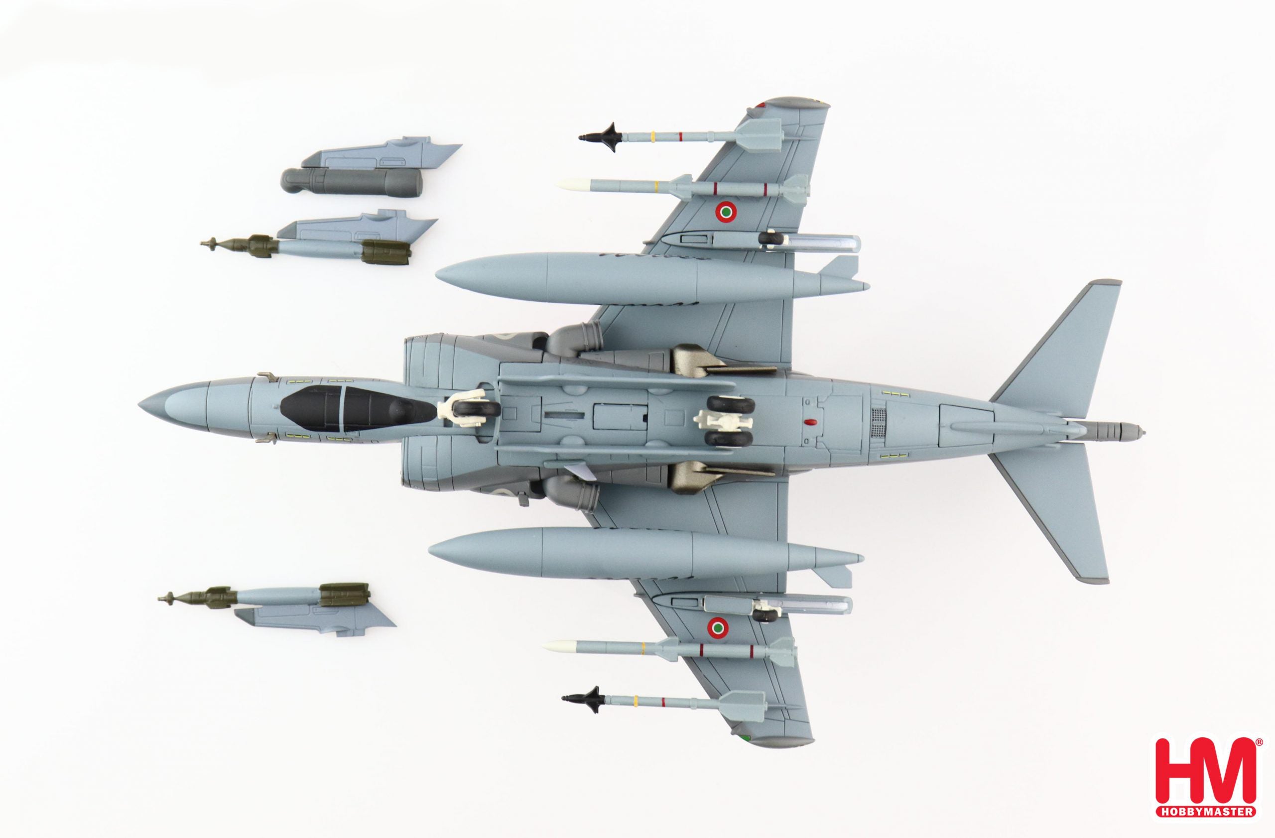 McDonnell Douglas AV-8B Harrier II Plus, Marina Militare 2002, 1/72 Scale Diecast Model Bottom View