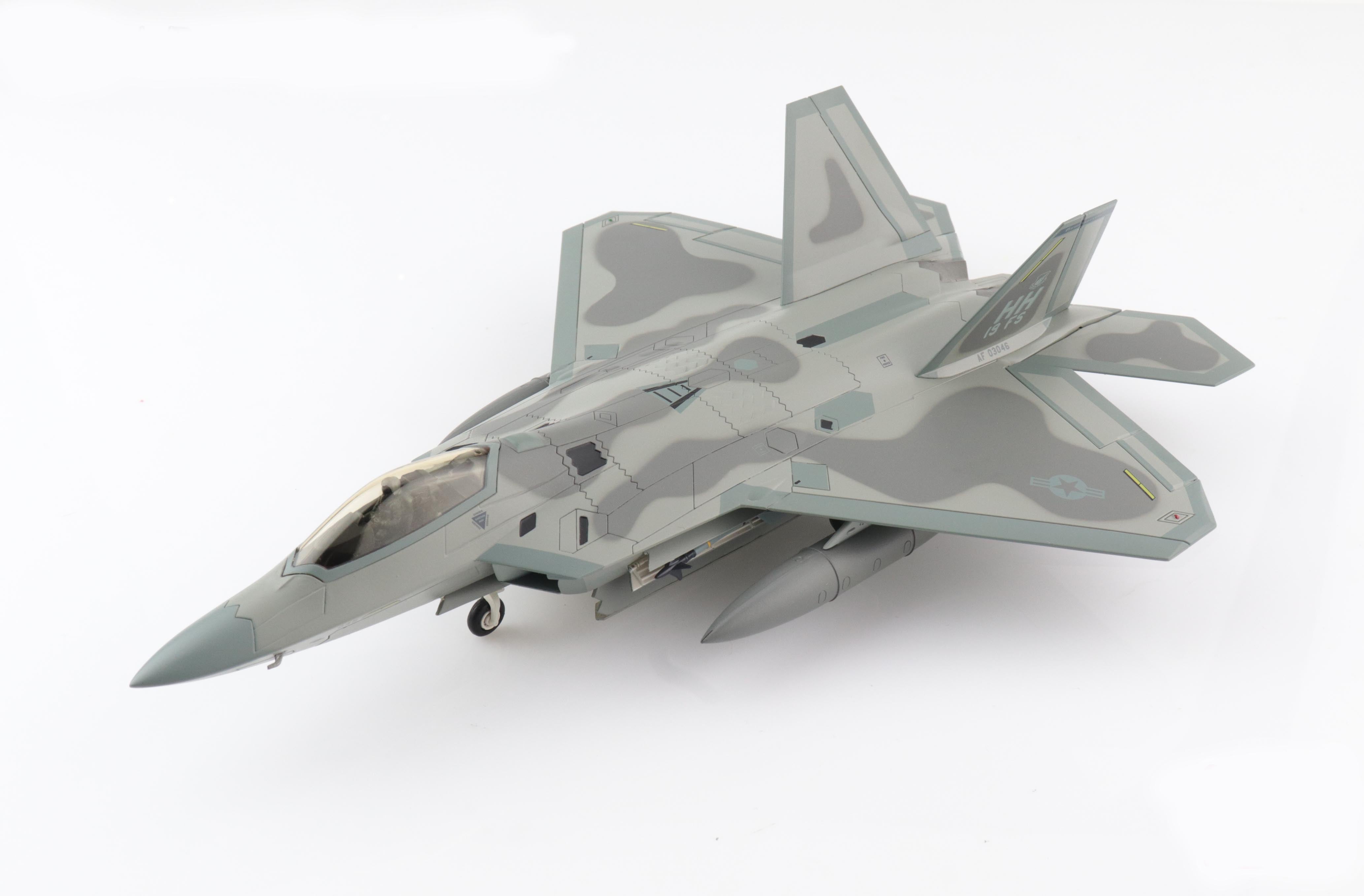 Lockheed Martin F-22A Raptor, 19th Fighter Squadron “Gamecocks” 2018, 1:72 Scale Diecast Model