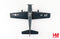 Douglas AD-3 Skyraider VMA-121 “Wolf Raiders” 1951, 1:72 Scale Diecast Model Top View