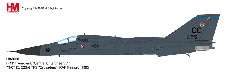 General Dynamics F-111F Aardvark 523rd TFS “Crusaders”, 1:72 Scale Diecast Model Illustration