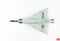 Convair F-102A Delta Dagger 196th FIS California Air National Guard 1970s, 1:72 Scale Diecast Model Top View