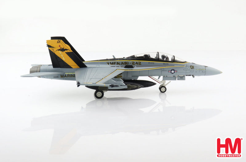 McDonnell Douglas F/A-18D Hornet VMFA(AW)-242 “Bats” 2020, 1:72 Scale Diecast Model Right Side View
