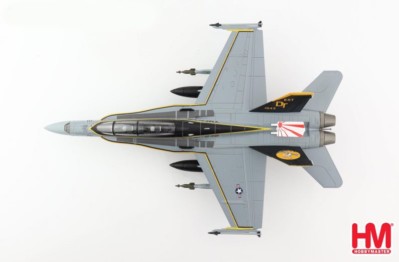 McDonnell Douglas F/A-18D Hornet VMFA(AW)-242 “Bats” 2020, 1:72 Scale Diecast Model Top View
