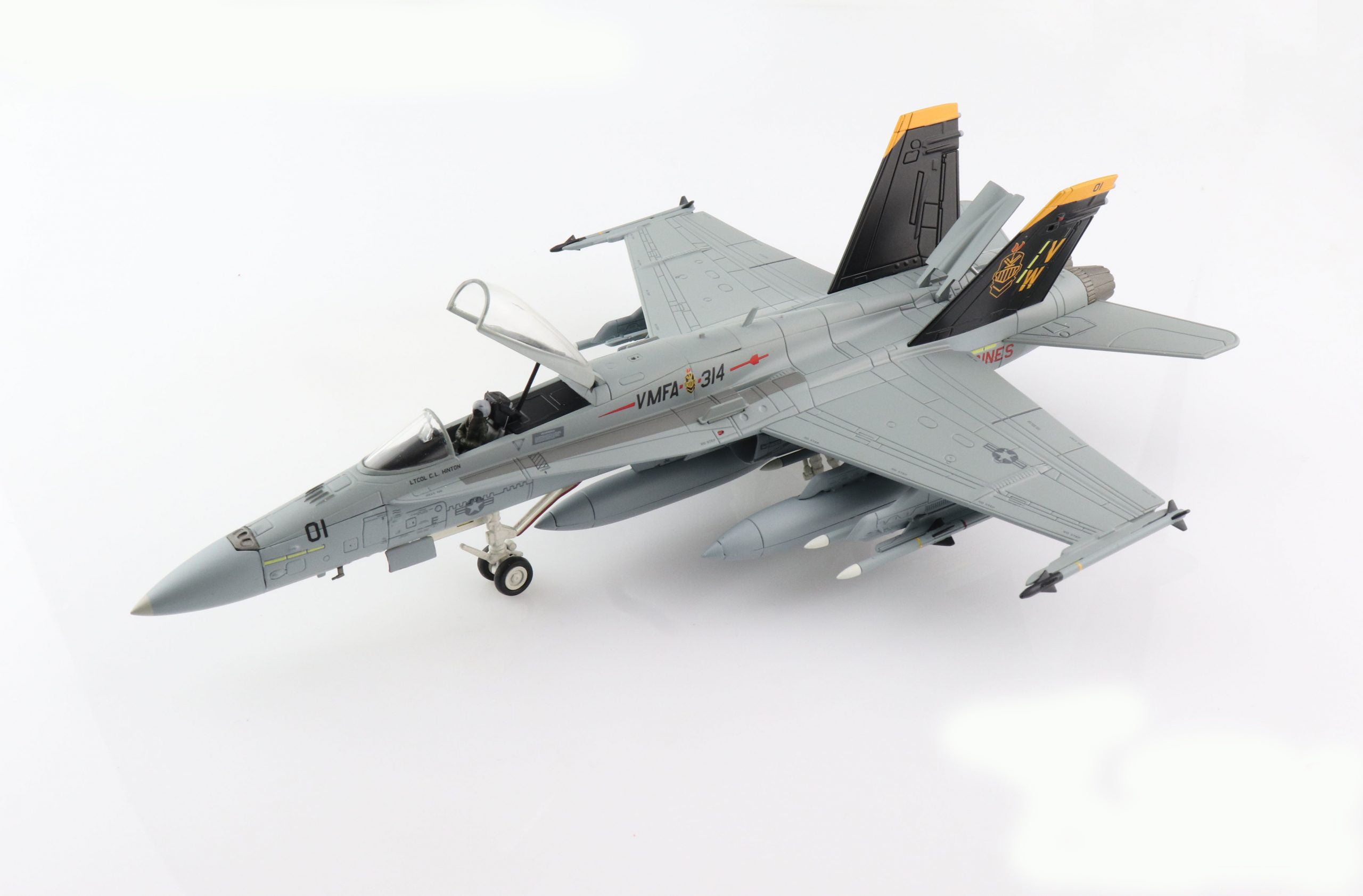 McDonnell Douglas F/A-18A++ Hornet VMFA-314 “Black Knights” 2019, 1:72 Scale Diecast Model