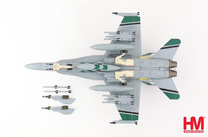 McDonnell Douglas F/A-18C Hornet VFA-195 “Dambusters” 2010, 1:72 Scale Diecast Model Bottom View
