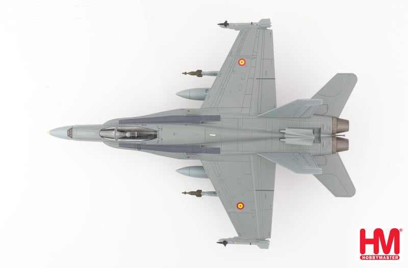 McDonnell Douglas EF-18A Hornet, Ala 12 “Gatos” Spanish Air Force, 2020, 1:72 Scale Diecast Model Top View