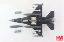 Lockheed Martin F-16C Fight Falcon 480th FS, 2020, 1:72 Scale Diecast Model Bottom View
