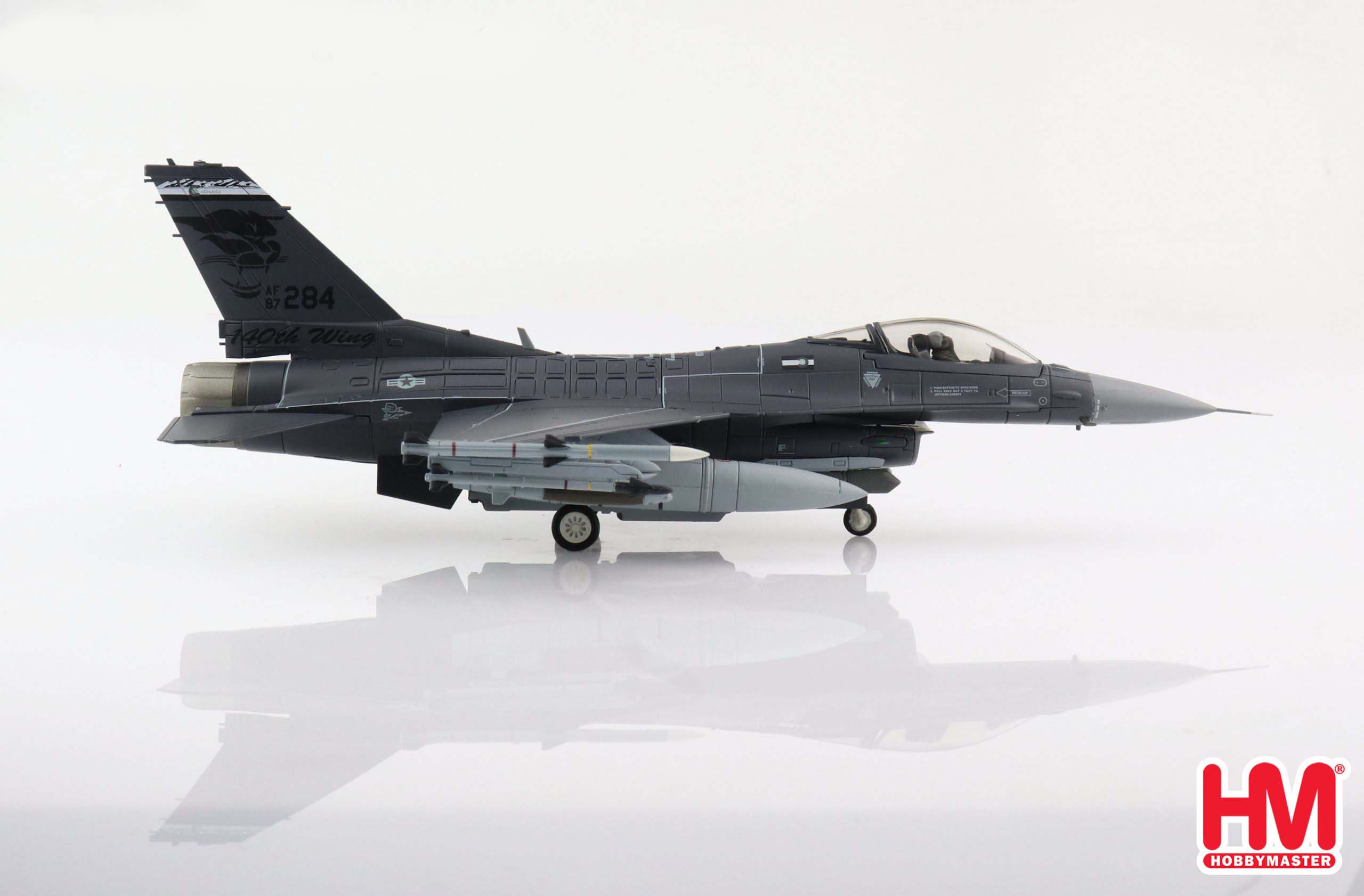 Lockheed Martin F-16C Fighting Falcon 120th FS, 2020, 1:72 Scale Diecast Model Right Side View