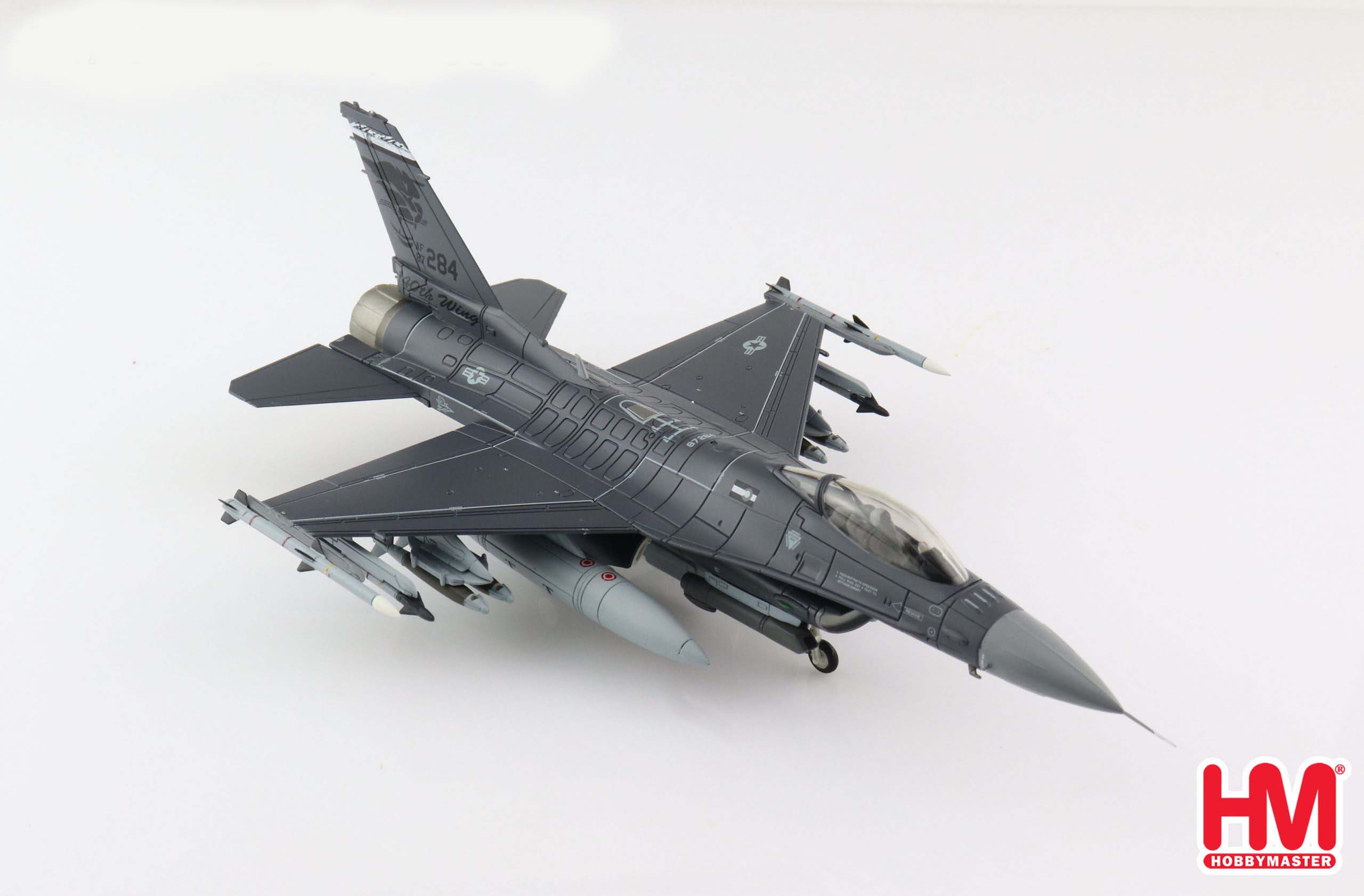 Lockheed Martin F-16C Fighting Falcon 120th FS, 2020, 1:72 Scale Diecast Model Right Front View