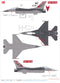 Lockheed Martin F-16C Fighting Falcon 119th FS, New Jersey ANG, 2016 1:72 Scale Diecast Model Markings