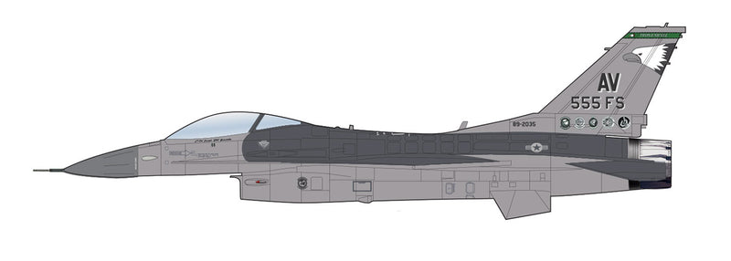 Lockheed Martin F-16CG Fighting Falcon 555th FS Operation Iraqi Freedom 2004, 1:72 Scale Diecast Model Illustration